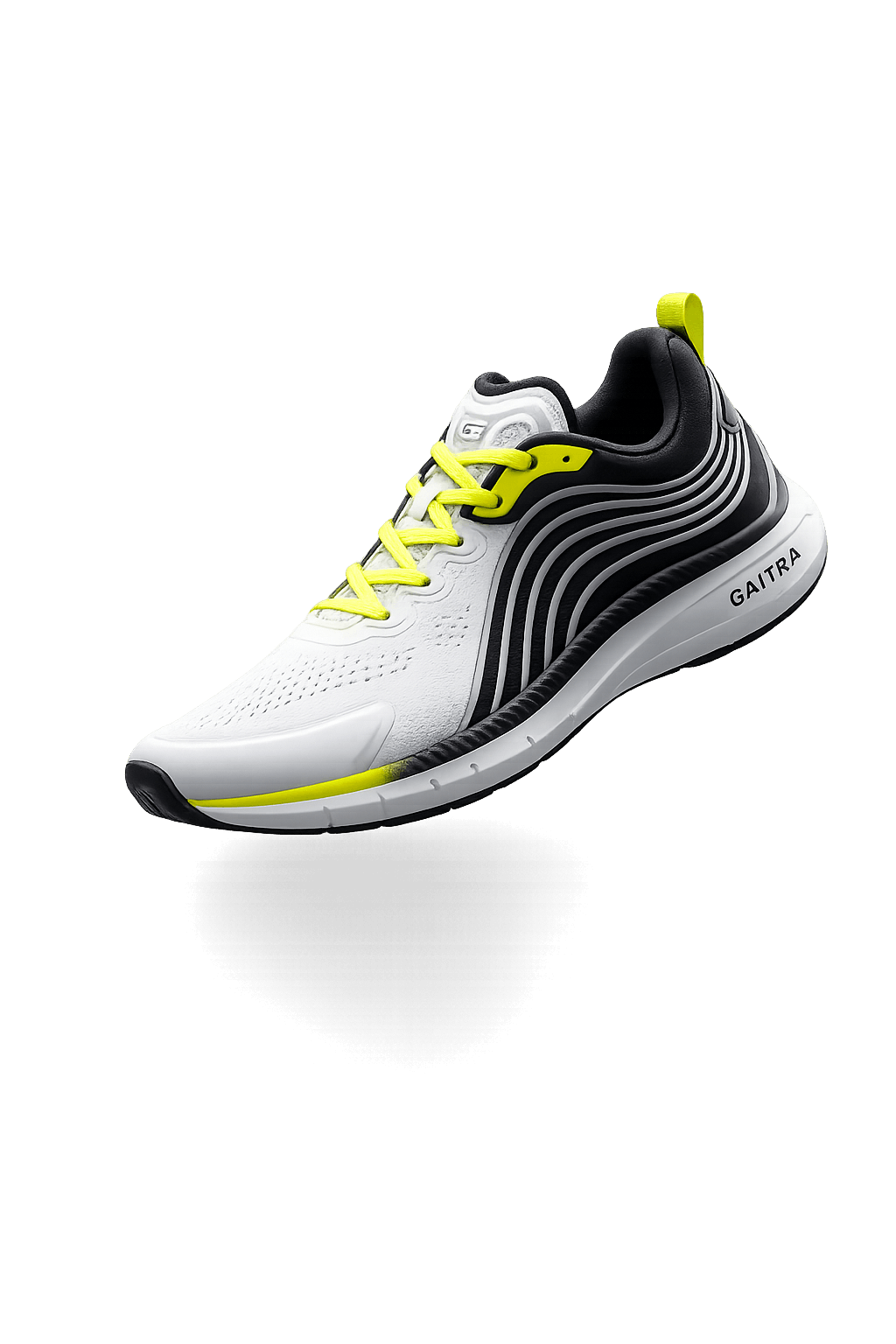 Design 3 — White and volt high-visibility build.